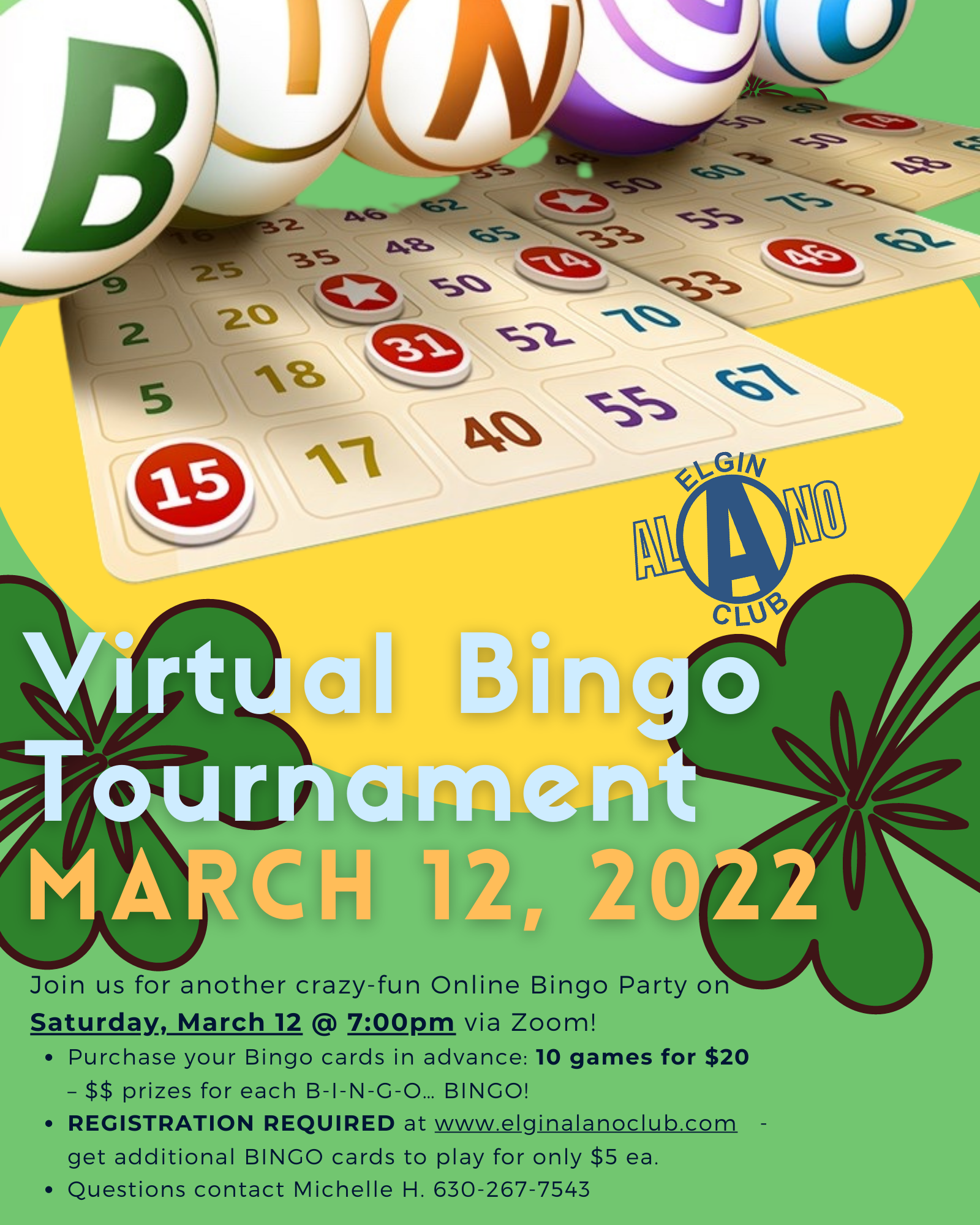 St Pattys Virtual Bingo