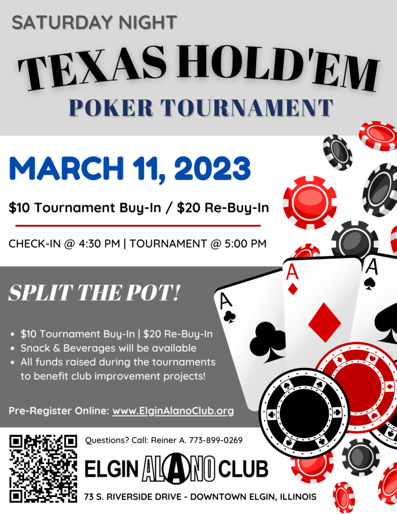 Texas Hold 'em Poker Flyer 20230311