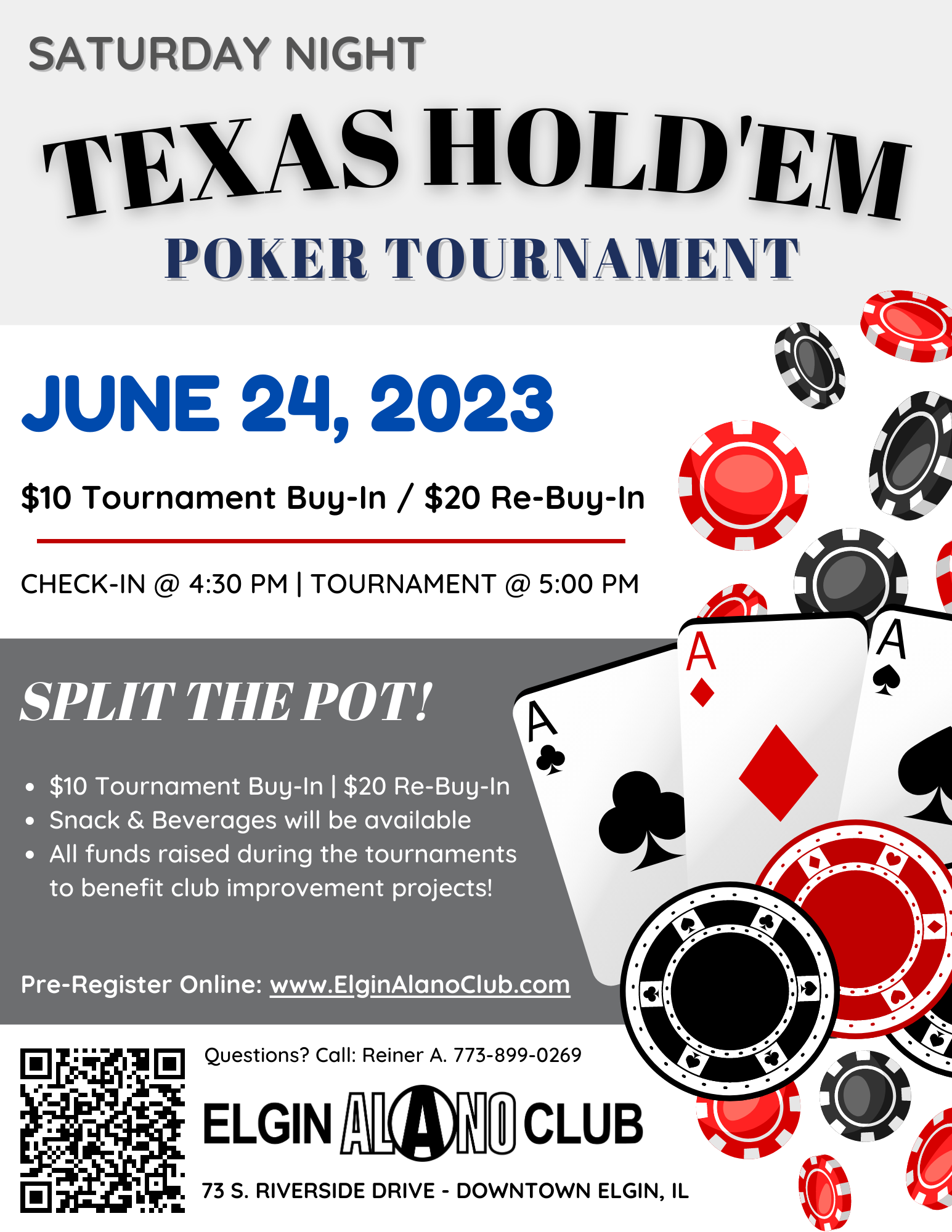 Texas Hold 'em Poker Flyer 20230624